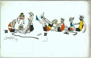 92010 -  Vintage POSTCARD -  HUMOR - Military WWI  SATIRE -  ITALY