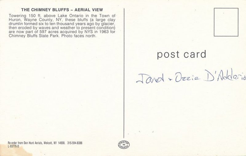 Chimney Bluffs State Park along Lake Ontario - Town of Huron NY, New York