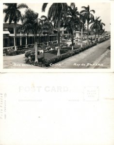 PANAMA COLON AVE. CENTRAL VINTAGE REAL PHOTO POSTCARD RPPC