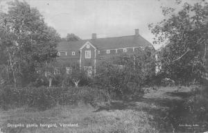 SWEDEN 1924 RPPC Photo Postcard Borgviks Gamla Herrgard