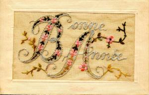 Embroidered Silk  - Bonne Annee
