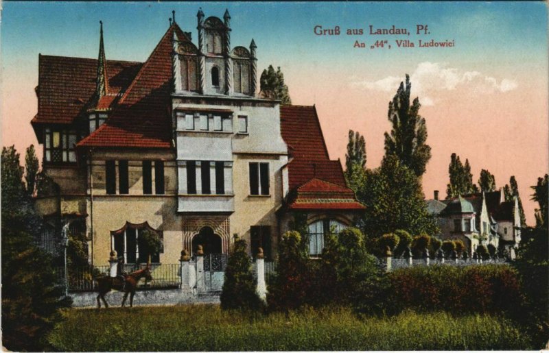 CPA AK Landau An 44 ,Villa Ludowici GERMANY (1125823)