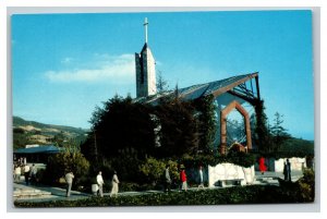 Vintage 1950's Postcard Wayfarers Chapel Portuguese Bend Rancho Palos Verdes CA