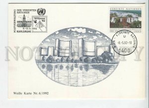 450778 UNITED NATIONS WIEN 1992 special cancel POSTAL stationery dove peace