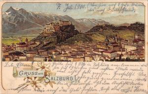 BG19842 gruss aus salzburg litho  austria