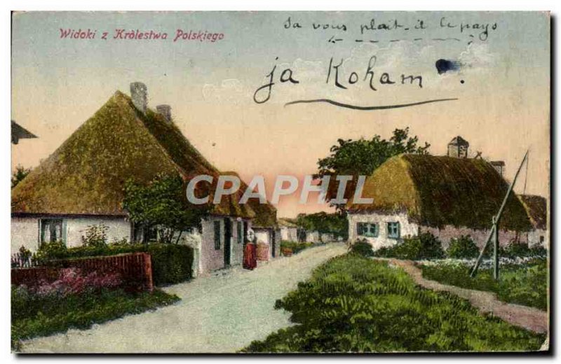 Postcard Old Widoki Z Królestwa Polskiego Poland Polska