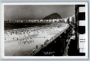 Rio de Janeiro Brazil Postcard Copacabana c1920's Unposted Antique RPPC Photo