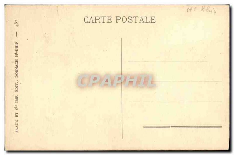 Old Postcard Thann Le Chapiteau de la Cathedrale