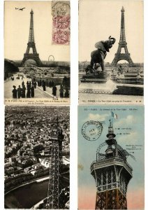 PARIS FRANCE TOUR EIFFEL, EIFFEL TOWER Lot of 600 CPA (L2470)