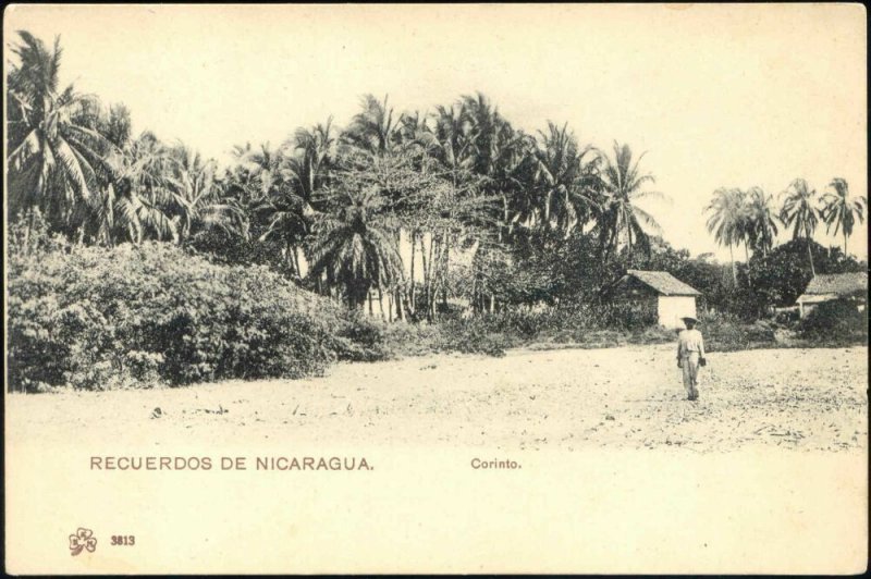 nicaragua, CORINTO, Partial View with Houses (1899)