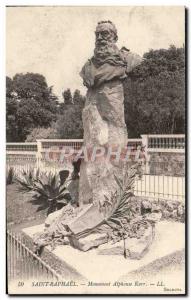 Old Postcard Saint Raphael Monument Alphonse Karr