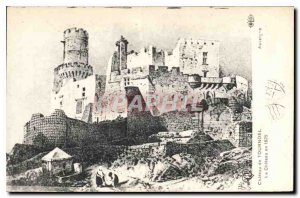 Postcard Old Castle Tournoel the Chateau in 1829 Auvergne