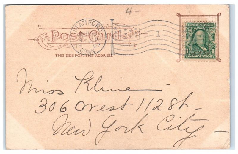 1907 Casino, Shippan Point, Stamford, CT Postcard