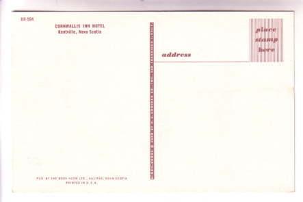 Cornwallis Inn Hotel, Kentville, Nova Scotia,
