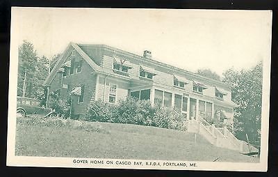 Portland, Maine/ME Postcard, Gover House On Casco Bay, RFD 4