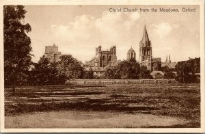 Vtg 1910s Christ Church from the Meadows Oxford England United Kingdom Postcard