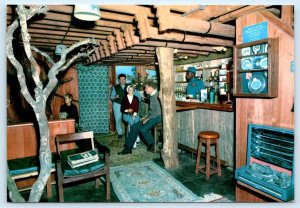 NYERI, KENYA ~ Bar Lounge Interior TREETOPS LODGE Hotel  4x6 Postcard