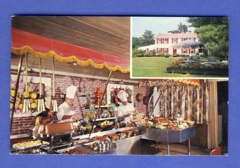 Foxboro, Massachusetts/MA Postcard, The Lord Fox Restaurant, 1960's?