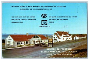 1974 Auberge Du Faubourg St-Jean-Port-Joli Quebec PQ Canada Posted Postcard