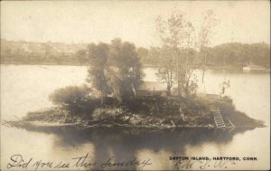 Dayton Island Hartford Connecticut CT c1905 Real Photo Postcard