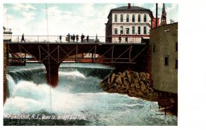 Rhode Island  Pawtucket ,  Main street Bridge and Falls