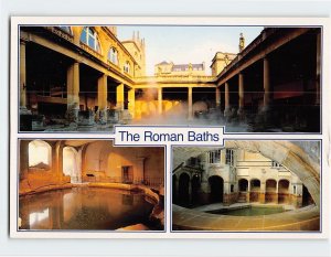 Postcard The Roman Baths, Bath, England