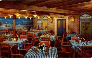 El Rancho Vegas Western Hotel Dining Room Las Vegas NV Vintage Postcard N27