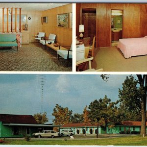 c1960s Lansing, Mich Burkewood Motel US Hwy 27 M-78 Oldsmobile Fisher MI PC A233