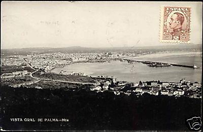 spain, PALMA, Mallorca, Panorama (1931) RPPC Stamp