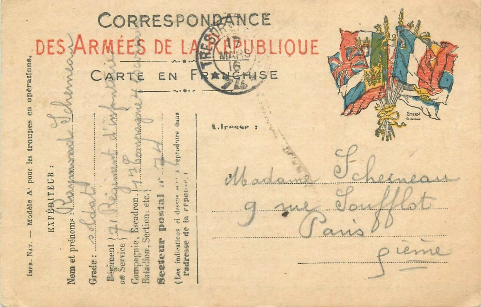 Lettre Révolution Française – Armée D'Italie 1795 – Correspondance Ancienne Timbrée