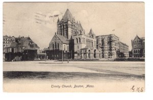 Trinity Church,  Boston, Massachusetts, Used 1905 Flag Cancel
