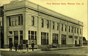 First National Bank post office box Webster City Iowa Postcard
