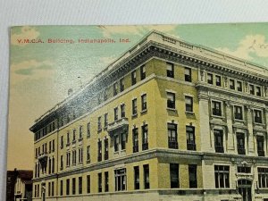 Vintage Postcard 1910's Y.M.C.A. Building Indianapolis IN