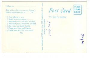 Bog Bait, Postman Delivering US Mail, Humour, Mineral Wells, Texas, QSL Postcard
