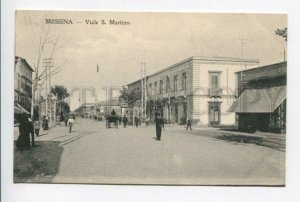 425962 ITALY Messina Viale S.Martino Vintage postcard