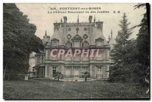 Postcard Old Roses in Fontenay Le Chateau Boucicaut Given Gardens