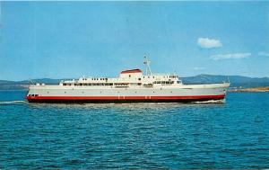 VINTAGE POSTCARD MV COHO 750 PASSENGER FERRY PORT ANGELES WASHINGTON VICTORIA BC