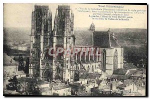 Old Postcard Toul Scenic View of the Cathedral