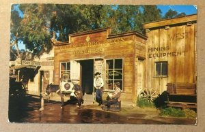 VINTAGE 1955 USED  POSTCARD WELLS FARO OFFICE GHOST TOWN CAL.