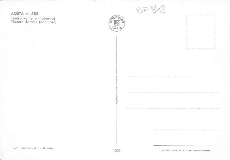 BF848 aosta teatro romano  Italy