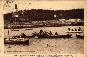 CPA Capbreton-sur-Mer - Le Signal - Barques sur le Boudigau (111461)