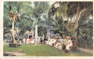Nassau Bahamas Hotel Colonial Court Golf Detroit Pub Postcard AA16766