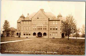 RPPC Eaton Hall Willamette University Salem OR c1913 Vintage Postcard A27