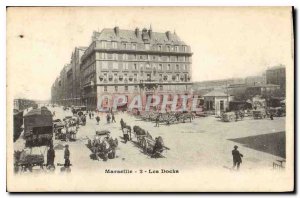 Old Postcard Marseille Les Docks