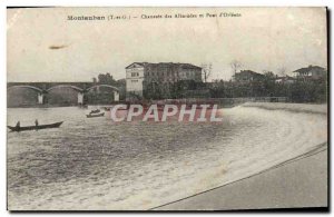 Old Postcard Montauban Chaussee Des Albarèdes And Bridge & # 39Orleans