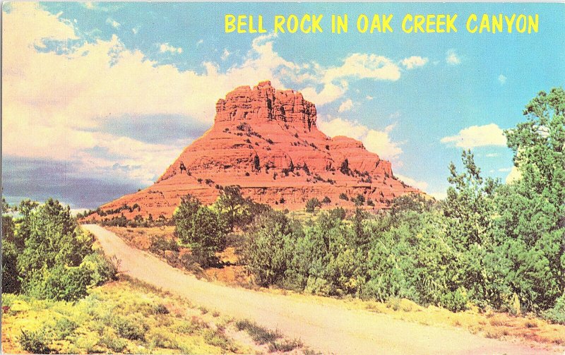 Bell Rock In Oak Creek Canyon Vintage Standard View Postcard 