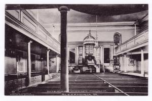 1907-1915 Interior Christ Church Alexandria VA George Washington Robert E. Lee