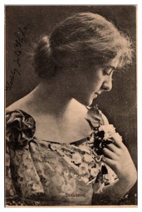 ANTQ Beautiful Lady, c. 1910, Norway, Postcard
