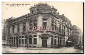 Postcard Old Levallois Perret L & # 39Hotel Post