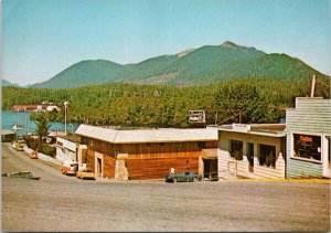 Ucluelet BC Vancouver Island Brook's Pharmacy Street Scene Unused Postcard C5